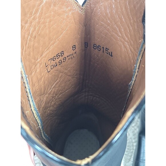 Lucchese Handmade 1883 Women's 8B Black Scalloped Cowboy Boots Western Rodeo EUC - Picture 5 of 16